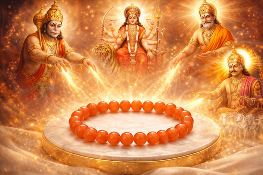 Natural Orange Aventurine Stone Bracelet for Energy & Creativity | RatnaSetu