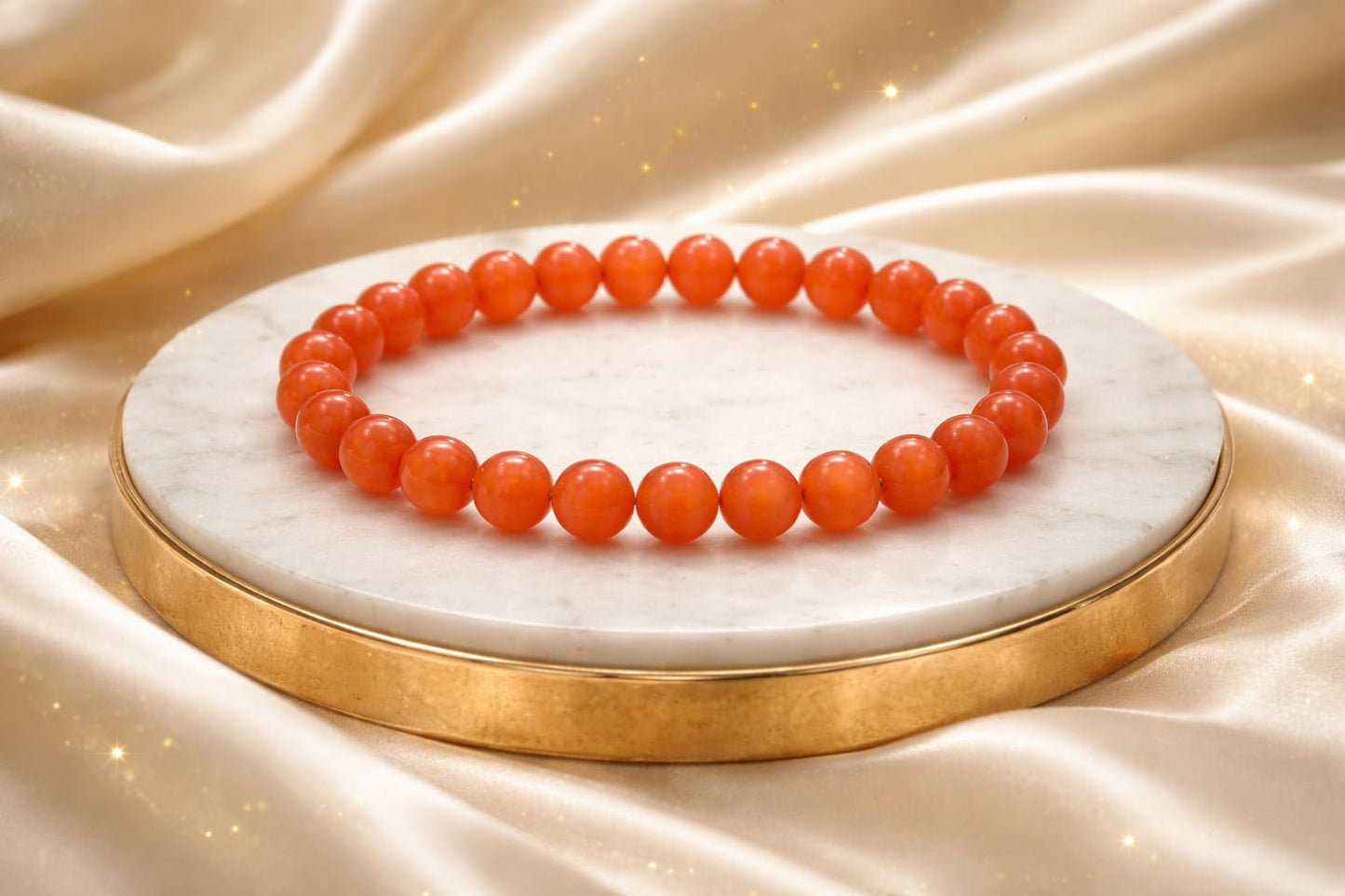 Natural Orange Aventurine Stone Bracelet for Energy & Creativity | RatnaSetu