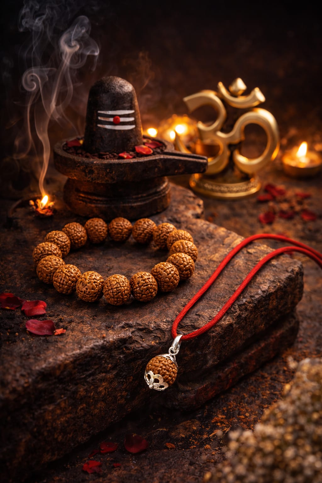 Original Certified 7 Mukhi Rudraksha Bracelet with Pendant Combo Set | RatnaSetu