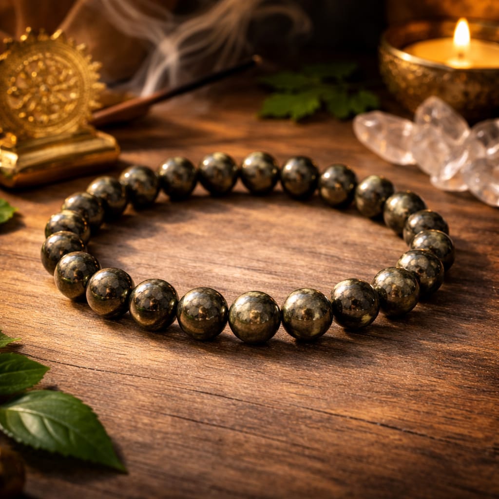 Original Pyrite Bracelet for Wealth & Success by RatnaSetu - Lab Certified