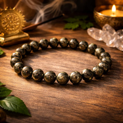 Original Pyrite Bracelet for Wealth & Success by RatnaSetu - Lab Certified