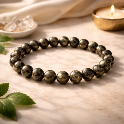 Original Pyrite Bracelet for Wealth & Success by RatnaSetu - Lab Certified