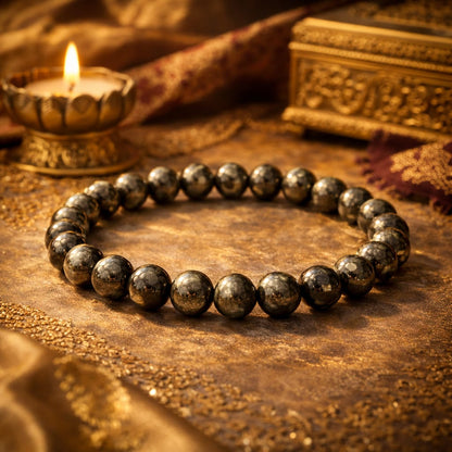 Original Pyrite Bracelet for Wealth & Success by RatnaSetu - Lab Certified