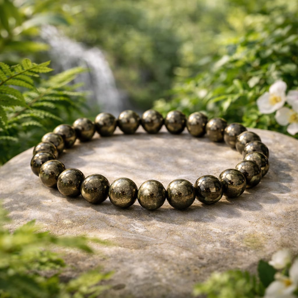 Original Pyrite Bracelet for Wealth & Success by RatnaSetu - Lab Certified