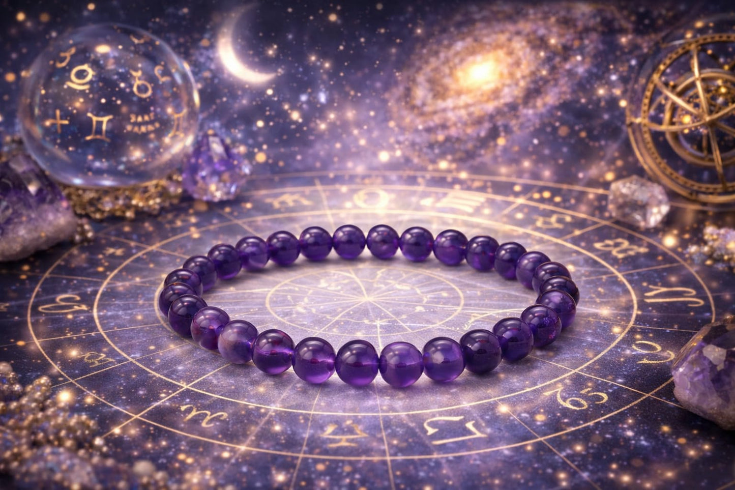 Original Amethyst Bracelet for Peace & Anxiety Relief by RatnaSetu - Certified