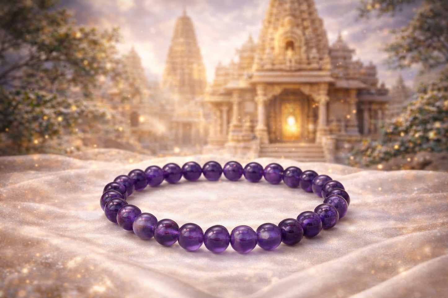 Original Amethyst Bracelet for Peace & Anxiety Relief by RatnaSetu - Certified