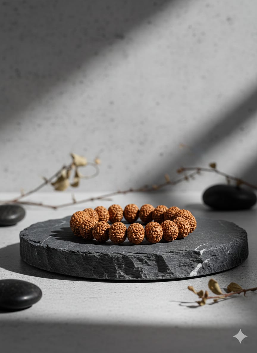 Original 7 Mukhi Rudraksha Bracelet for Wealth | Certified Saat Mukhi | Ratnasetu