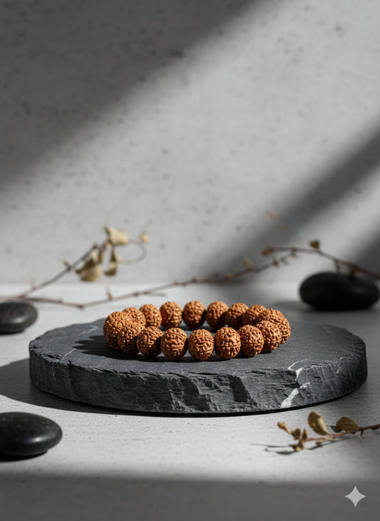 Original 7 Mukhi Rudraksha Bracelet for Wealth | Certified Saat Mukhi | Ratnasetu
