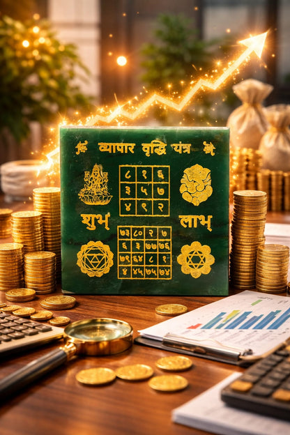 Vypar Vridhi Kit: Pyrite Tree, Pyrite Turtle, Vypar Vridhi Yantra, Dhanyog Bracelet & Evil Eye - RatnaSetu