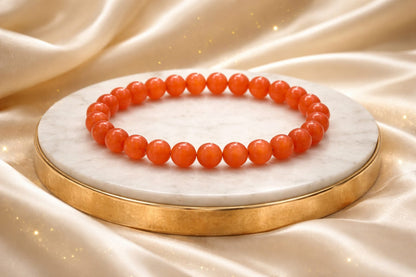Natural Orange Aventurine Stone Bracelet for Energy & Creativity | RatnaSetu