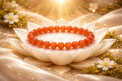 Natural Orange Aventurine Stone Bracelet for Energy & Creativity | RatnaSetu