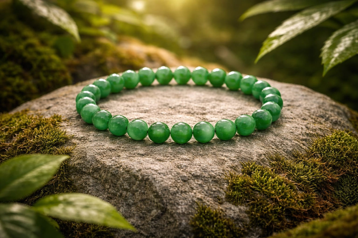 Natural Green Aventurine Stone Bracelet for Success & Abundance | RatnaSetu