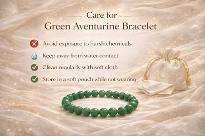 Natural Green Aventurine Stone Bracelet for Success & Abundance | RatnaSetu