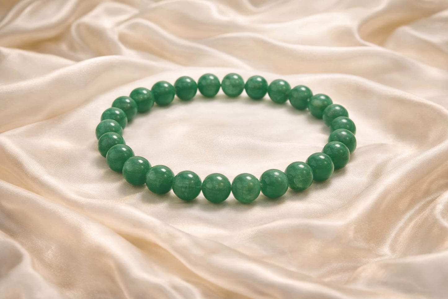 Natural Green Aventurine Stone Bracelet for Success & Abundance | RatnaSetu