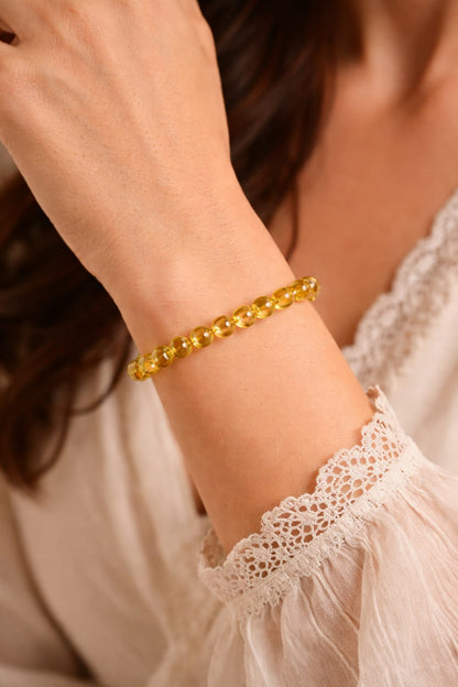 Original Citrine Bracelet for Success & Wealth by RatnaSetu - Lab Certified