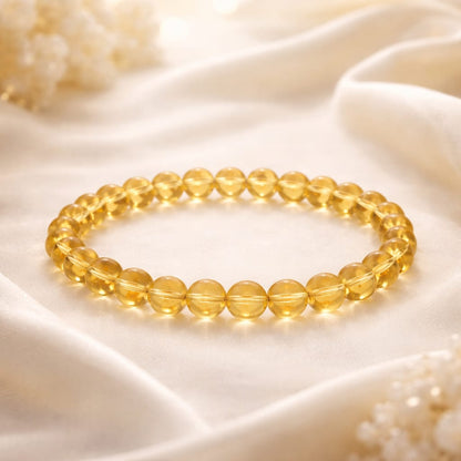 Original Citrine Bracelet for Success & Wealth by RatnaSetu - Lab Certified