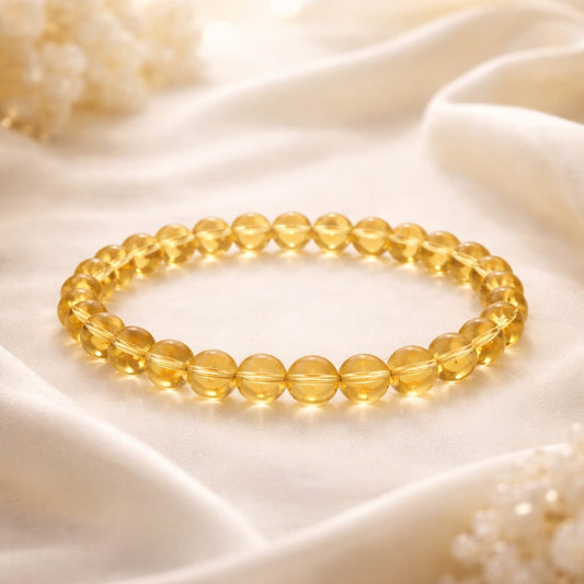 Original Citrine Bracelet for Success & Wealth by RatnaSetu - Lab Certified