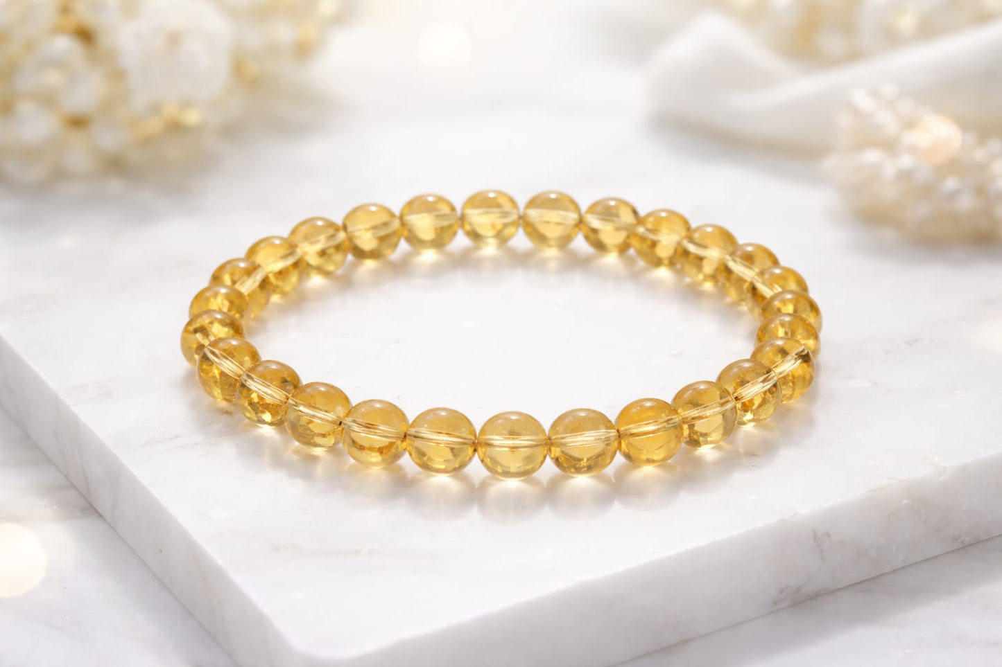Original Citrine Bracelet for Success & Wealth by RatnaSetu - Lab Certified