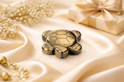 Pyrite 7 Running Horses Vastu Frame and Pyrite Turtle Combo - RatnaSetu
