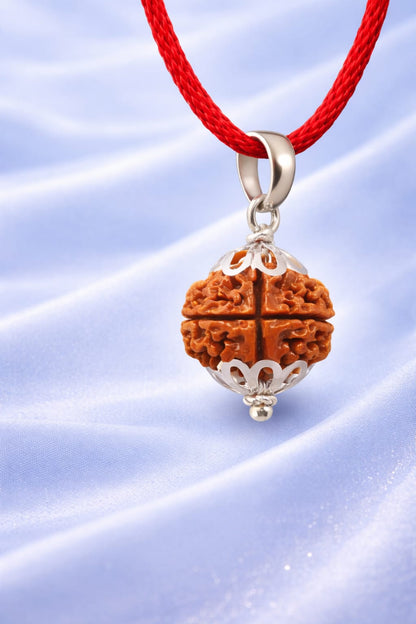 Buy Original 4 Mukhi Rudraksha | Certified Bead for Memory & Intellect | Ratnasetu