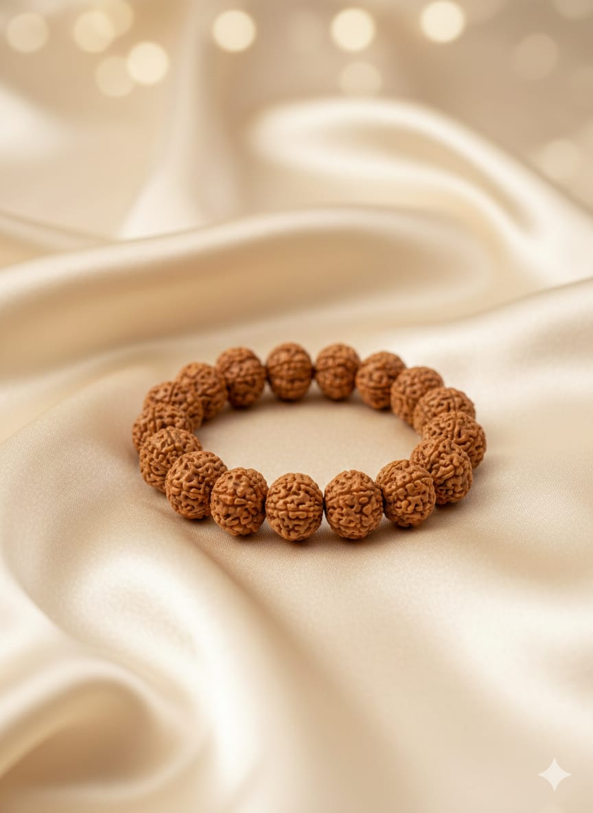 Original Certified 7 Mukhi Rudraksha Bracelet with Pendant Combo Set | RatnaSetu