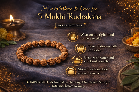 Original 5 Mukhi Rudraksha Bracelet | Certified Panchmukhi Beads | Ratnasetu