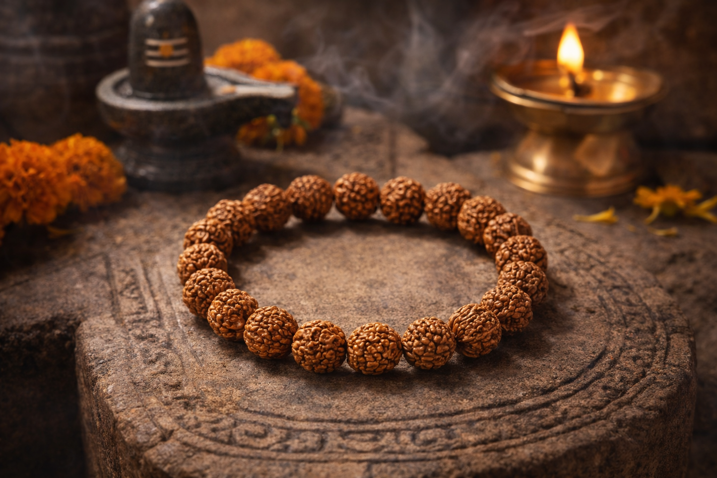 Original 5 Mukhi Rudraksha Bracelet | Certified Panchmukhi Beads | Ratnasetu