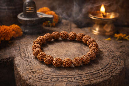Original 5 Mukhi Rudraksha Bracelet | Certified Panchmukhi Beads | Ratnasetu